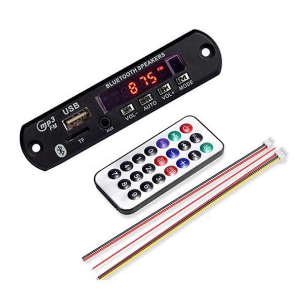 Módulo mp3 C/Usb /BT5.0/MicroSD/Aux/Remoto