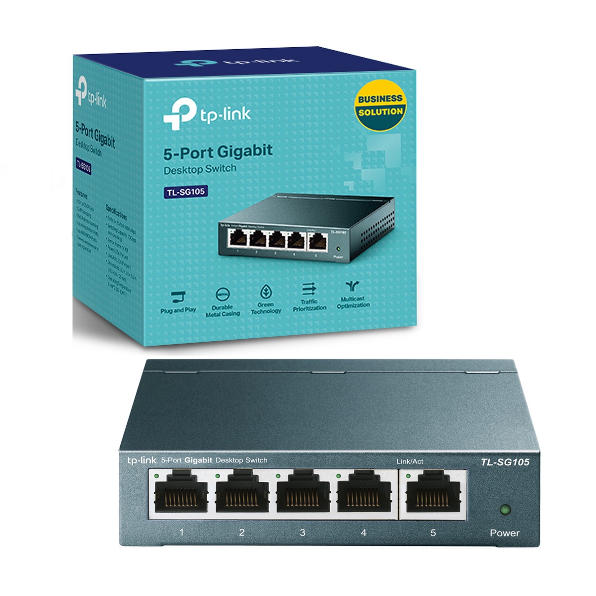 TL-SG105S SWITCH 5 PUERTOS 10 100 1000MBPS TP-LINK